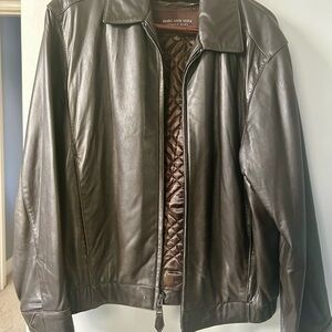Marc New York Men's Dark Brown Leather Jacket